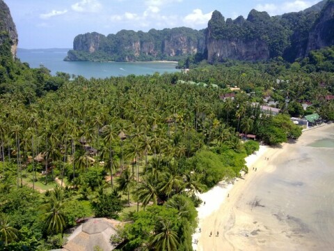 Thailand uitzicht viewpoint op Railay beach